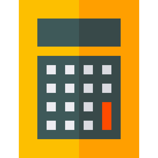 kalkulator Basic Straight Flat ikona