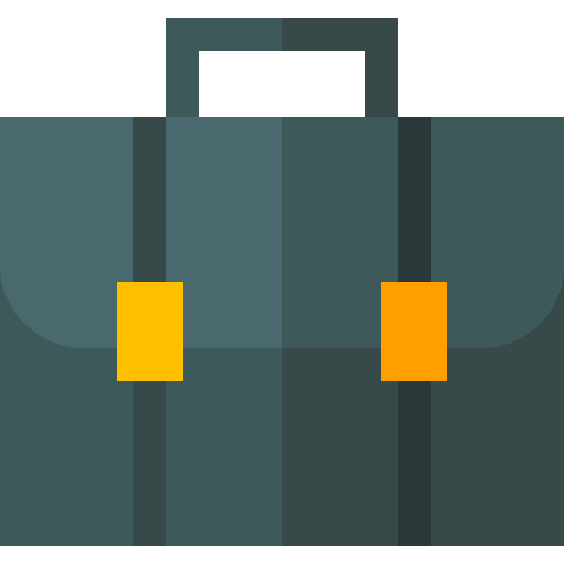 Briefcase Basic Straight Flat icon