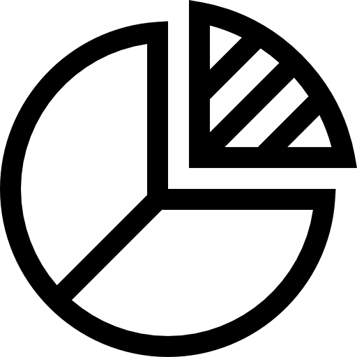 grafico a torta Basic Straight Lineal icona