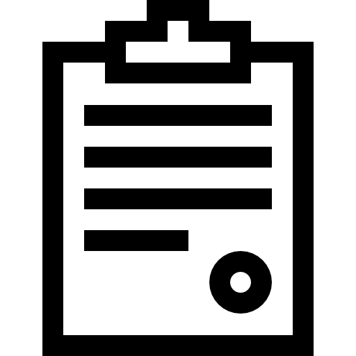 portapapeles Basic Straight Lineal icono