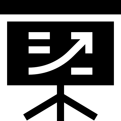 diagramma Basic Straight Filled icona