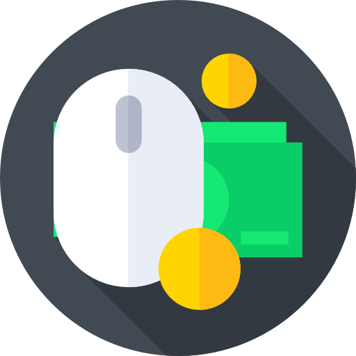 Online payment Flat Circular Flat icon