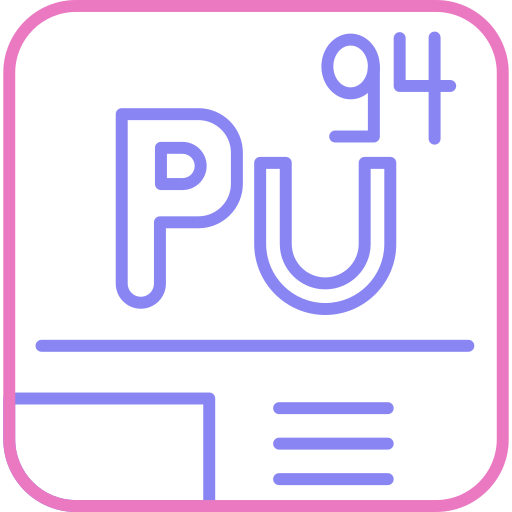 Plutonium Generic color outline icon