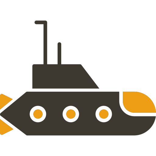 Подводная лодка Generic color fill иконка