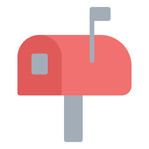 brievenbus Generic color fill icoon