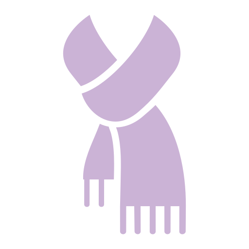 冬のスカーフ Generic color fill icon