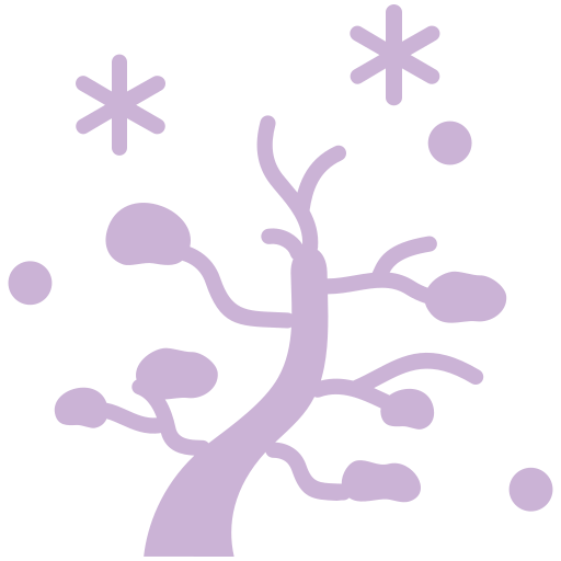 Зимнее дерево Generic color fill иконка