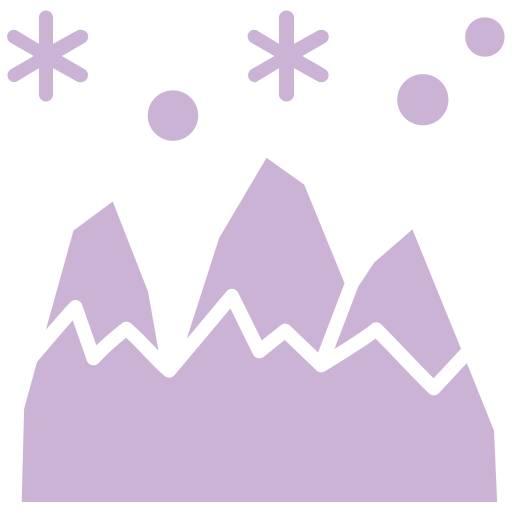 雪 Generic color fill icon