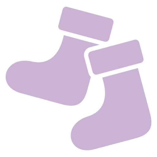 Зимний носок Generic color fill иконка
