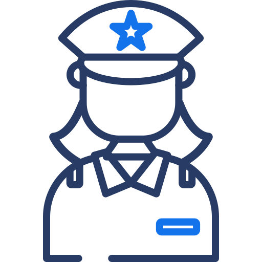 femme policier Generic color outline Icône
