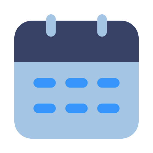 Calendar Generic color fill icon