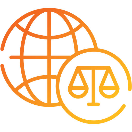 International law Generic gradient outline icon