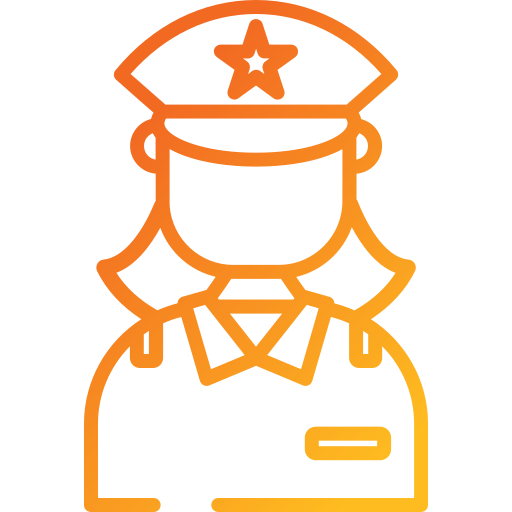 Женщина-полицейский Generic gradient outline иконка