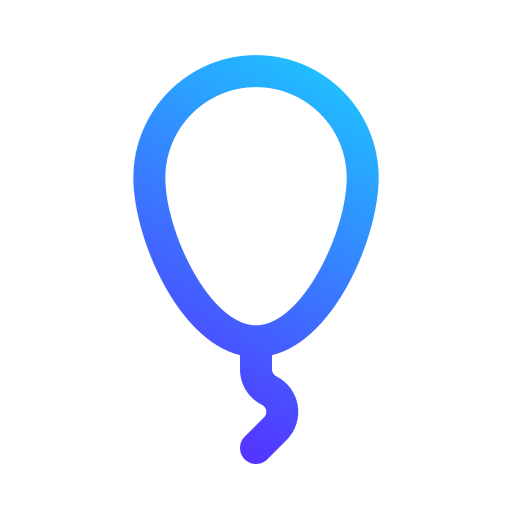 バルーン Generic gradient outline icon