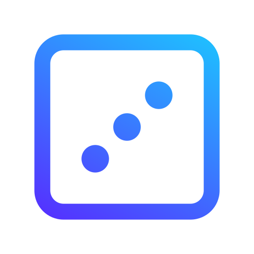 Dice Generic gradient outline icon