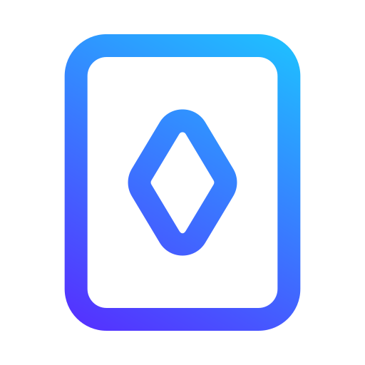 포커 카드 Generic gradient outline icon