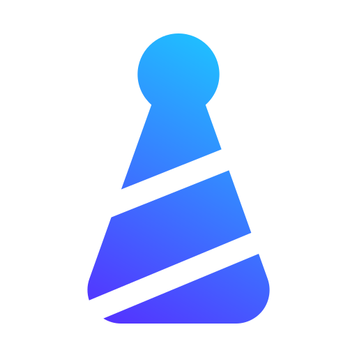 Party hat Generic gradient fill icon