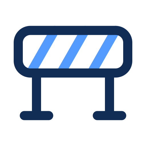 Road block Generic color outline icon