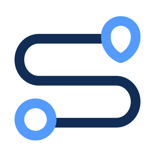 route Generic color outline icon