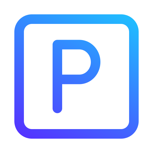 aparcamiento Generic gradient outline icono