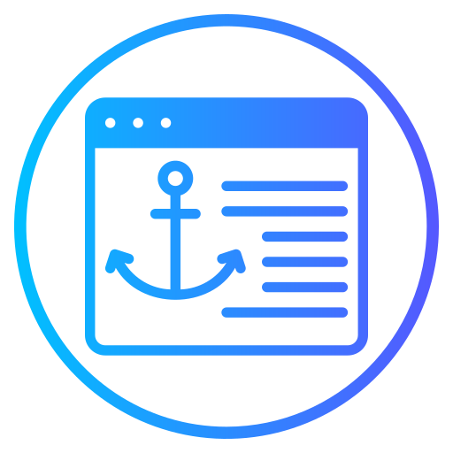 Anchor text Generic gradient fill icon