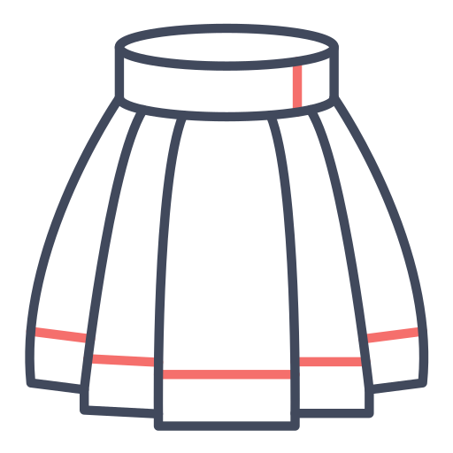 Skirt Generic color outline icon