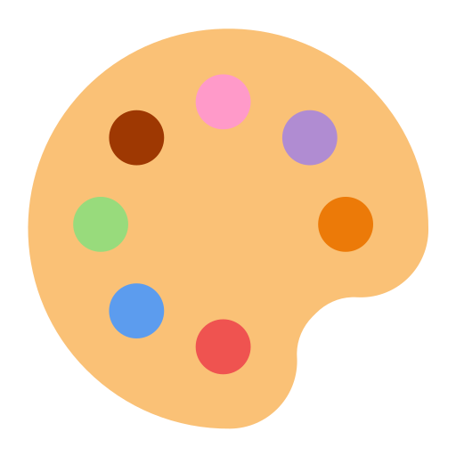 paleta kolorów Generic color fill ikona