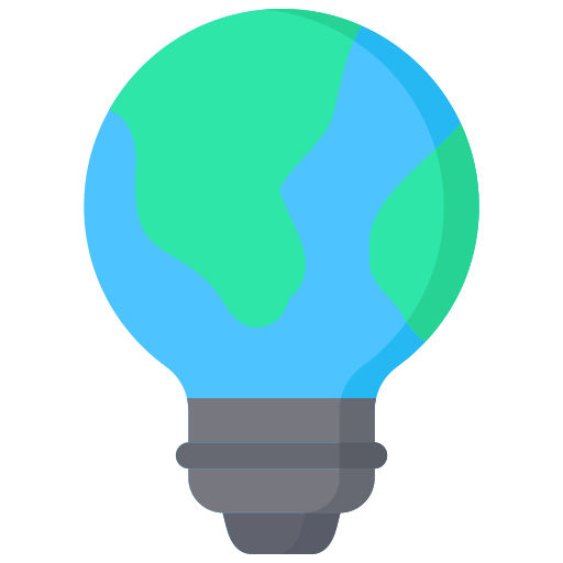 Eco bulb Generic color fill icon