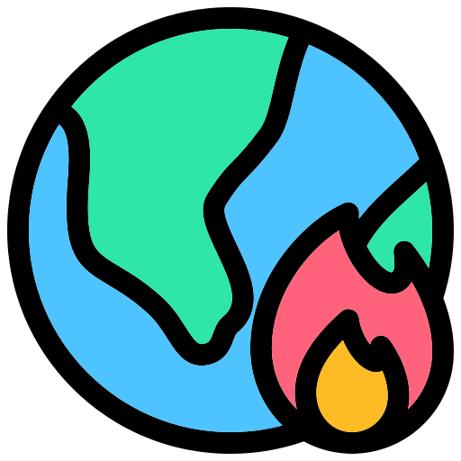 지구 온난화 Generic color lineal-color icon