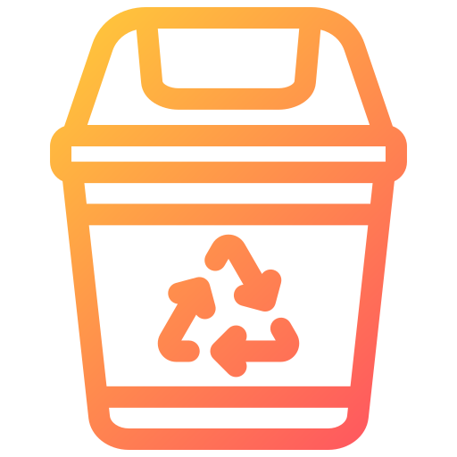 Recycle bin Generic gradient outline icon