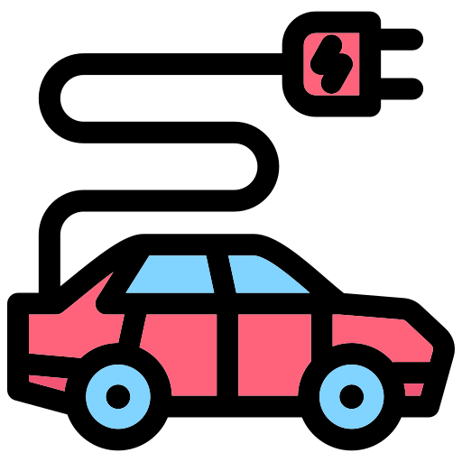 samochód elektryczny Generic color lineal-color ikona