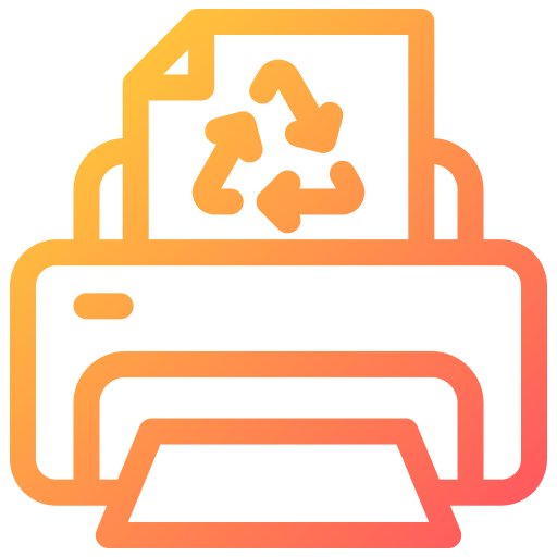 Recycled paper Generic gradient outline icon