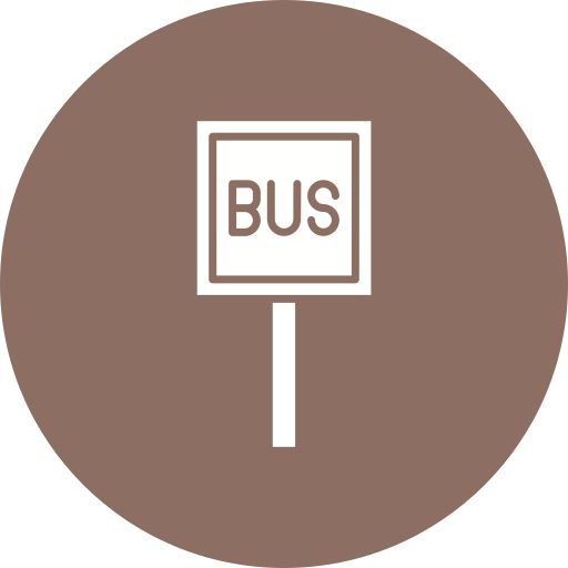bushalte Generic color fill icoon
