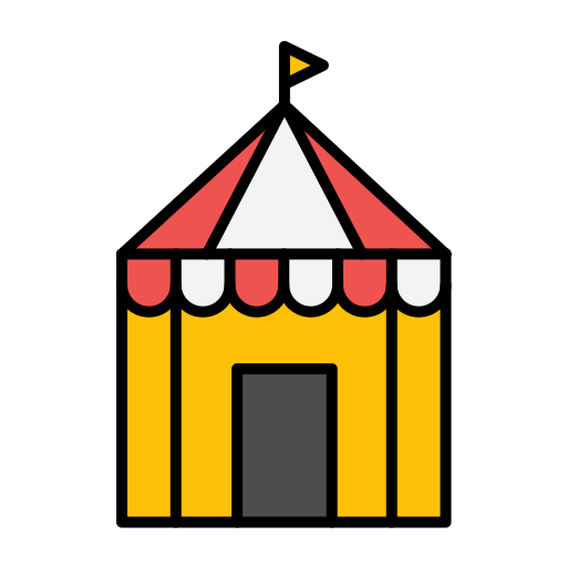 chapiteau de cirque Generic color lineal-color Icône
