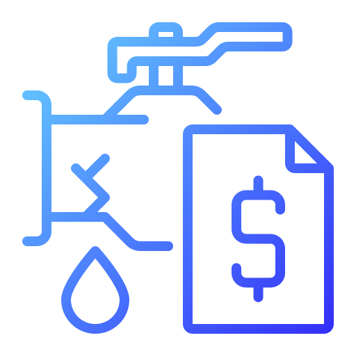 Water bill Generic gradient outline icon