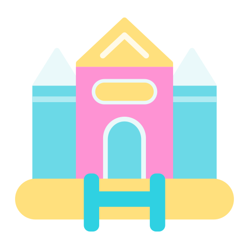 Надувной замок Generic color fill иконка