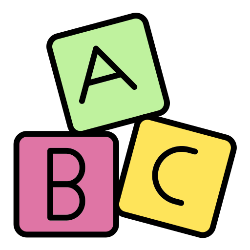 abc 블록 Generic color lineal-color icon