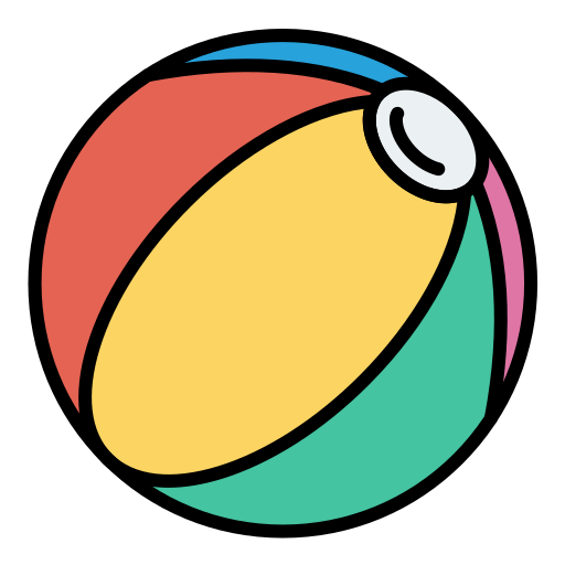 пляжный мяч Generic color lineal-color иконка