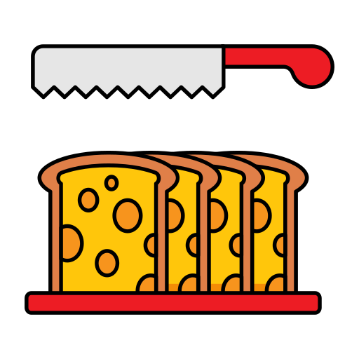 Bread slicer Generic color lineal-color icon