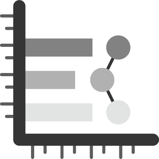 gráfico de barras Generic color fill icono