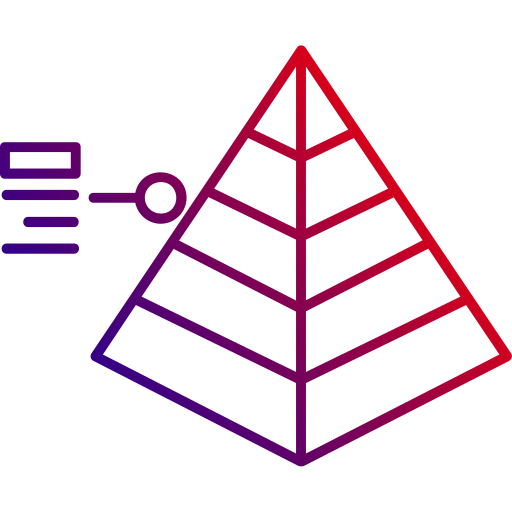 piramida Generic gradient outline ikona