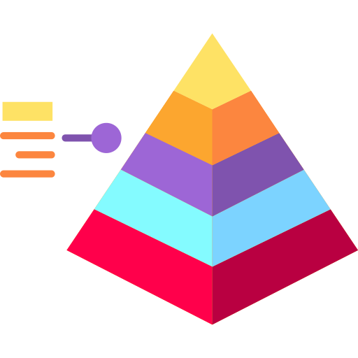 피라미드 Generic color fill icon