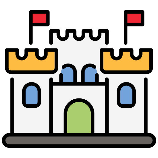 castillo de juguete Generic color lineal-color icono