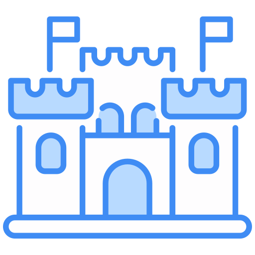 Toy castle Generic color lineal-color icon