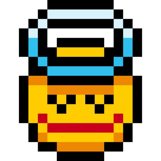Ángel Pixel Linear color icono