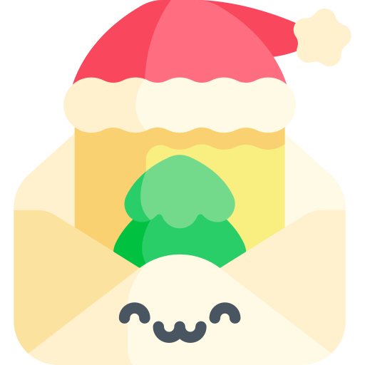 クリスマスメッセージ Kawaii Flat icon