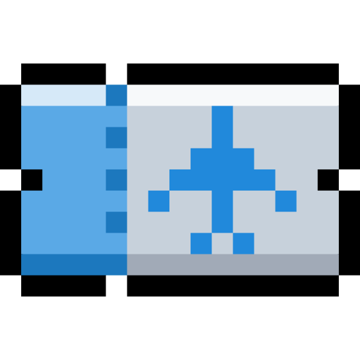 bilet Pixel Linear color ikona