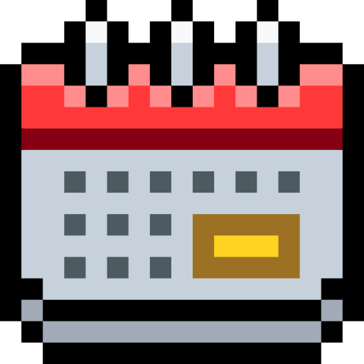 kalender Pixel Linear color icon