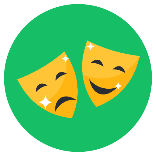 máscaras de teatro Generic Circular icono