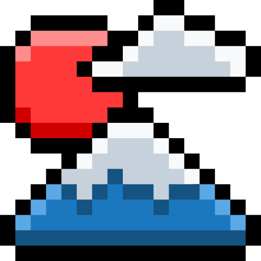 富士山 Pixel Linear color icon